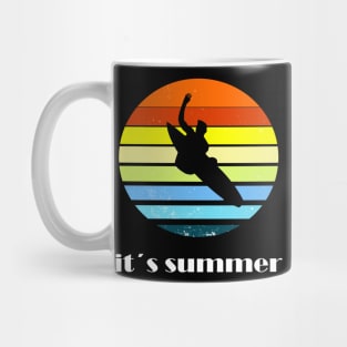 Surfing girl is the best windsurfing Mug